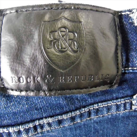 Rock & Republic Neil Dark Blue Denim Jean 34 X 30 - Picture 3 of 8